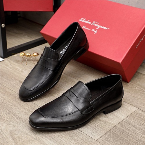 Ferragamo Salvatore FS Leather Shoes For Men #936177