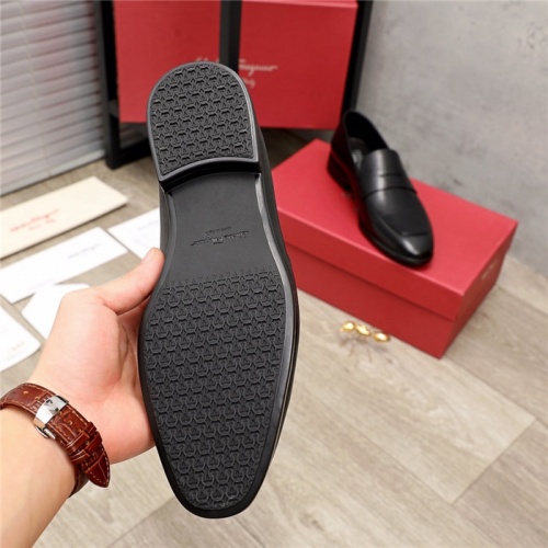 Replica Salvatore Ferragamo Leather Shoes For Men #936177 $92.00 USD for Wholesale