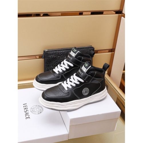 Replica Versace High Tops Shoes For Men #936204 $85.00 USD for Wholesale