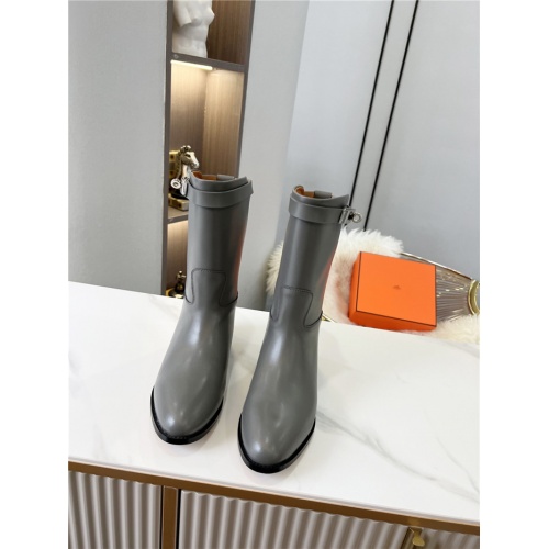 Replica Hermes Boots For Women #936213 $98.00 USD for Wholesale