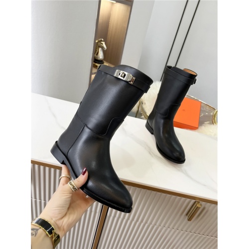 Replica Hermes Boots For Women #936214 $98.00 USD for Wholesale