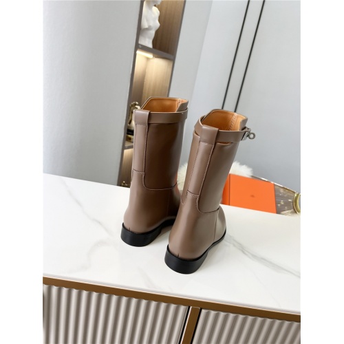 Replica Hermes Boots For Women #936215 $98.00 USD for Wholesale