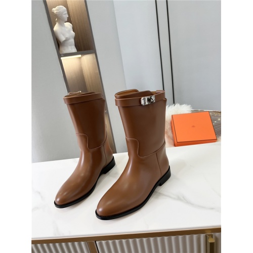 Hermes Boots For Women #936216 $98.00 USD, Wholesale Replica Hermes Boots