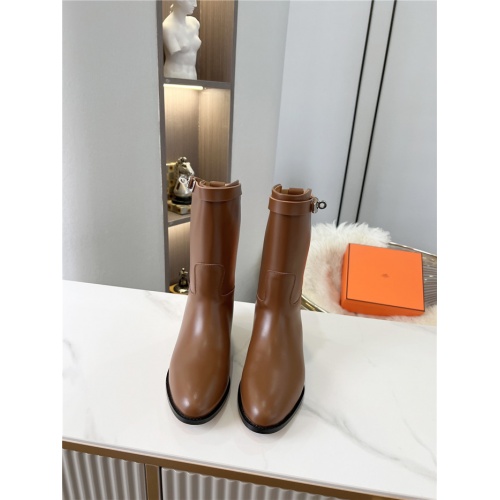 Replica Hermes Boots For Women #936216 $98.00 USD for Wholesale