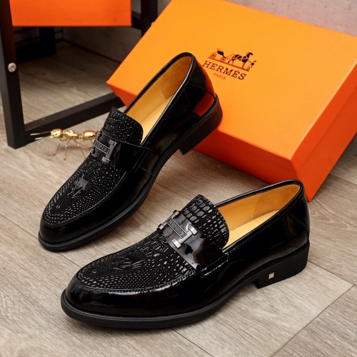 Hermes Leather Shoes For Men #936230 $76.00 USD, Wholesale Replica Hermes Leather Shoes