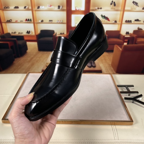 Replica Salvatore Ferragamo Leather Shoes For Men #936374 $85.00 USD for Wholesale