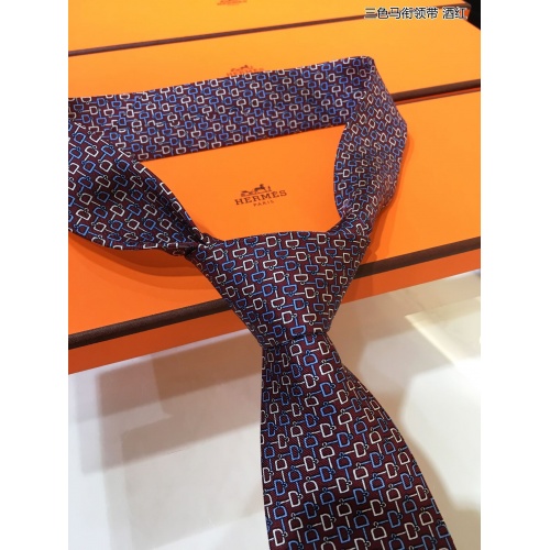 Replica Hermes Necktie For Men #936540 $60.00 USD for Wholesale
