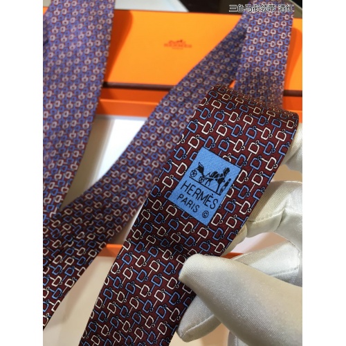 Replica Hermes Necktie For Men #936540 $60.00 USD for Wholesale