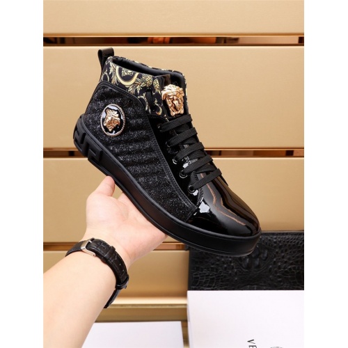 Replica Versace High Tops Shoes For Men #936685 $82.00 USD for Wholesale