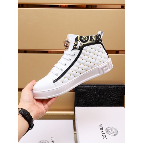 Replica Versace High Tops Shoes For Men #936688 $82.00 USD for Wholesale