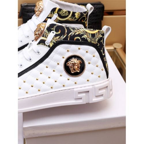 Replica Versace High Tops Shoes For Men #936688 $82.00 USD for Wholesale