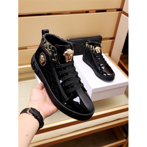 Replica Versace High Tops Shoes For Men #936689 $82.00 USD for Wholesale