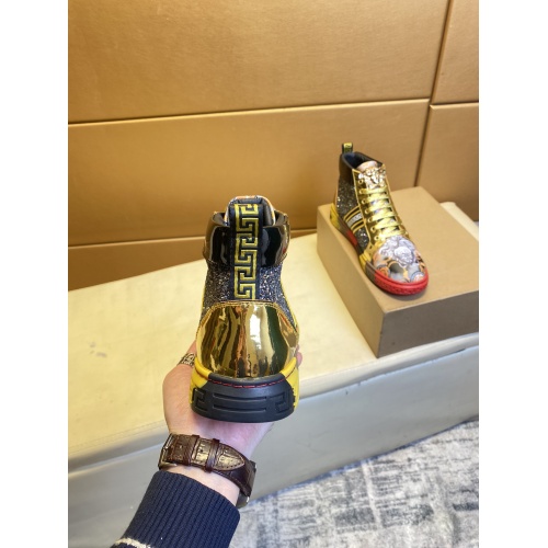 Replica Versace High Tops Shoes For Men #936822 $80.00 USD for Wholesale