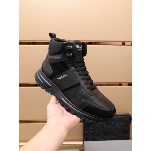 Replica Prada High Tops Shoes For Men #936957 $100.00 USD for Wholesale