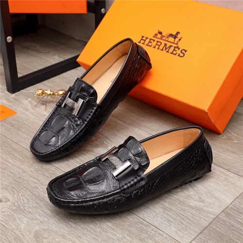 Hermes Leather Shoes For Men #937076 $64.00 USD, Wholesale Replica Hermes Leather Shoes