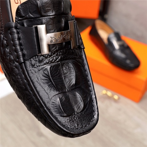 Replica Hermes Leather Shoes For Men #937076 $64.00 USD for Wholesale