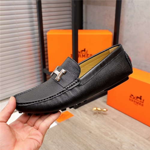 Replica Hermes Leather Shoes For Men #937079 $72.00 USD for Wholesale