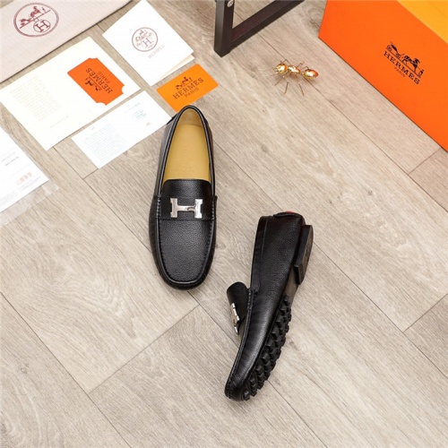 Replica Hermes Leather Shoes For Men #937079 $72.00 USD for Wholesale