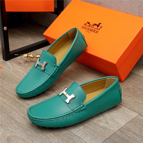 Hermes Leather Shoes For Men #937080 $72.00 USD, Wholesale Replica Hermes Leather Shoes