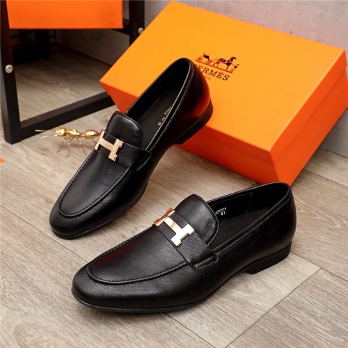 Hermes Leather Shoes For Men #937083 $76.00 USD, Wholesale Replica Hermes Leather Shoes