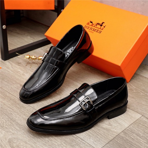 Hermes Leather Shoes For Men #937089 $105.00 USD, Wholesale Replica Hermes Leather Shoes
