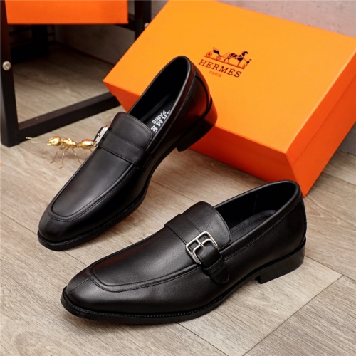 Hermes Leather Shoes For Men #937092 $105.00 USD, Wholesale Replica Hermes Leather Shoes
