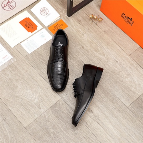Replica Hermes Leather Shoes For Men #937094 $105.00 USD for Wholesale