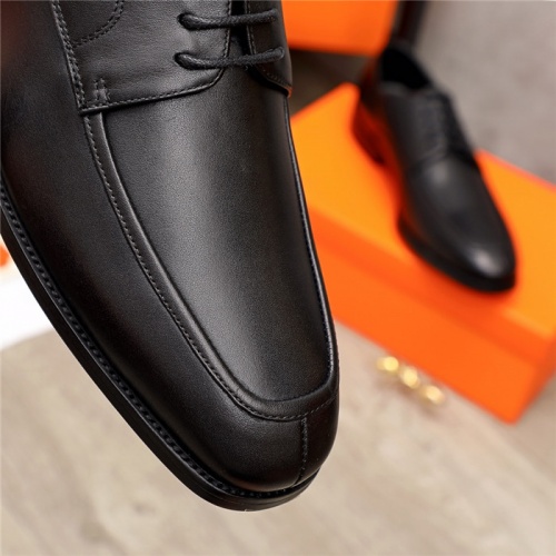 Replica Hermes Leather Shoes For Men #937095 $105.00 USD for Wholesale