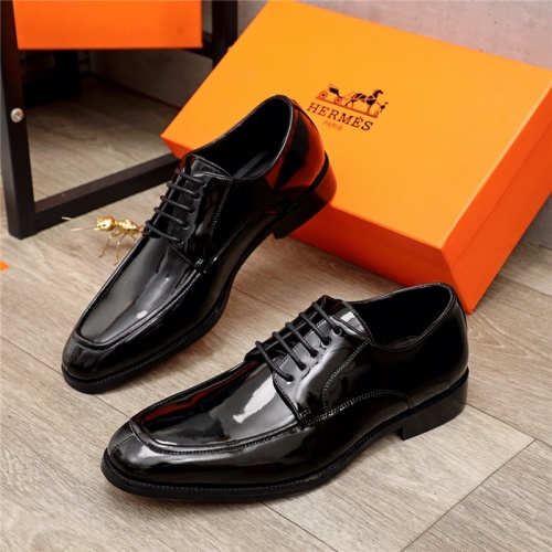 Hermes Leather Shoes For Men #937096 $105.00 USD, Wholesale Replica Hermes Leather Shoes