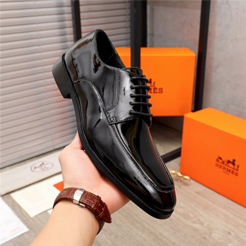 Replica Hermes Leather Shoes For Men #937096 $105.00 USD for Wholesale