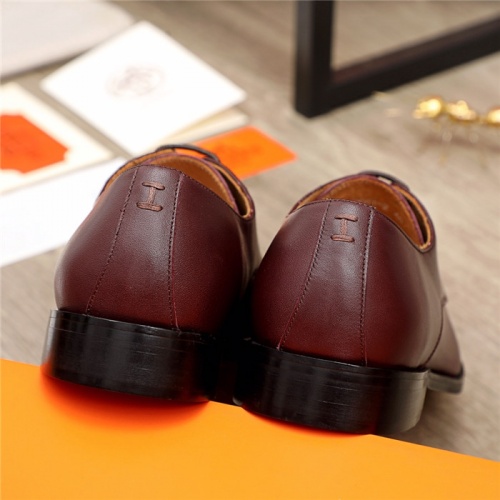 Replica Hermes Leather Shoes For Men #937097 $105.00 USD for Wholesale