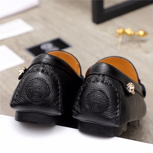 Replica Versace Leather Shoes For Men #937102 $64.00 USD for Wholesale