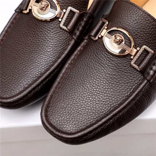 Replica Versace Leather Shoes For Men #937104 $64.00 USD for Wholesale