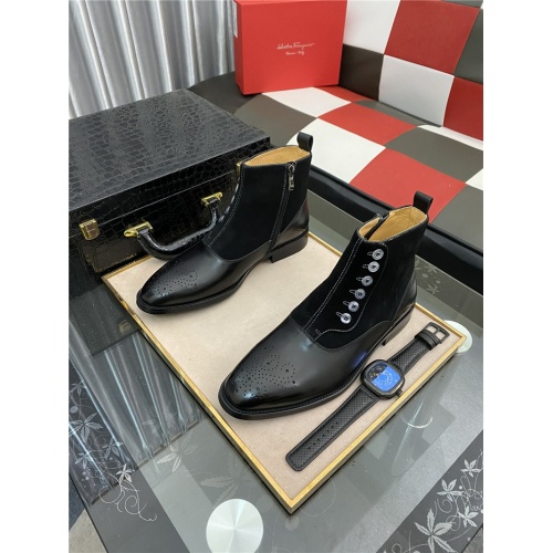 Salvatore Ferragamo Boots For Men #937159 $88.00 USD, Wholesale Replica Salvatore Ferragamo Boots