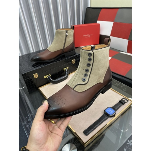 Replica Salvatore Ferragamo Boots For Men #937160 $88.00 USD for Wholesale