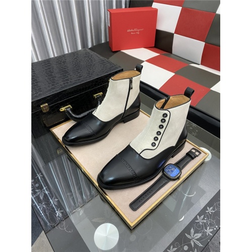 Salvatore Ferragamo Boots For Men #937161 $88.00 USD, Wholesale Replica Salvatore Ferragamo Boots
