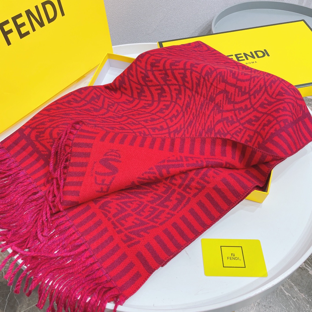 red fendi scarf
