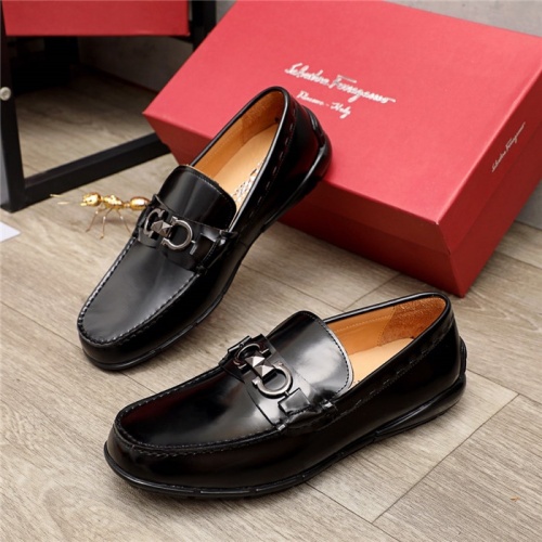 Salvatore Ferragamo Leather Shoes For Men #937385 $88.00 USD, Wholesale Replica Salvatore Ferragamo Leather Shoes