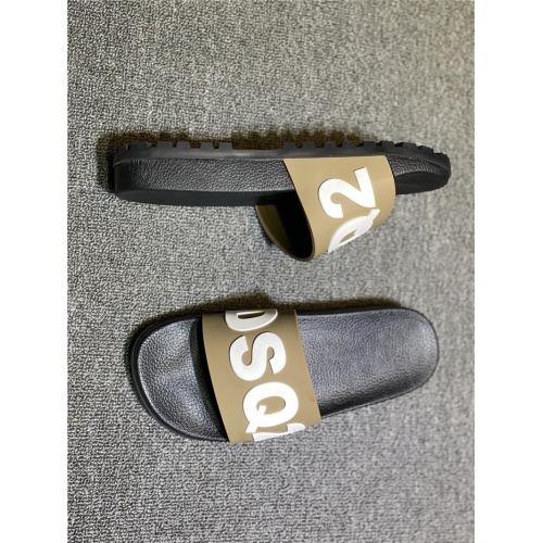 Replica Dsquared Slippers For Men #937448 $45.00 USD for Wholesale
