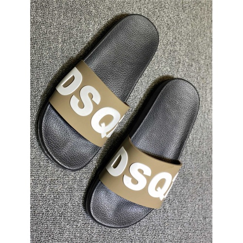 Dsquared Slippers For Women #937458 $45.00 USD, Wholesale Replica Dsquared Slippers