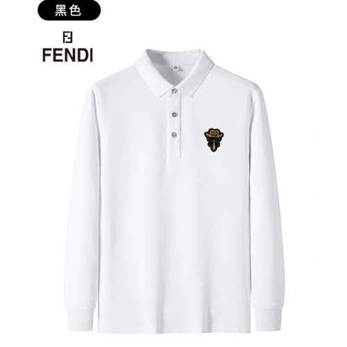 Fendi T-Shirts Long Sleeved For Men #937666 $38.00 USD, Wholesale Replica Fendi T-Shirts