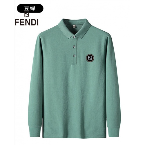 Fendi T-Shirts Long Sleeved For Men #937727 $38.00 USD, Wholesale Replica Fendi T-Shirts
