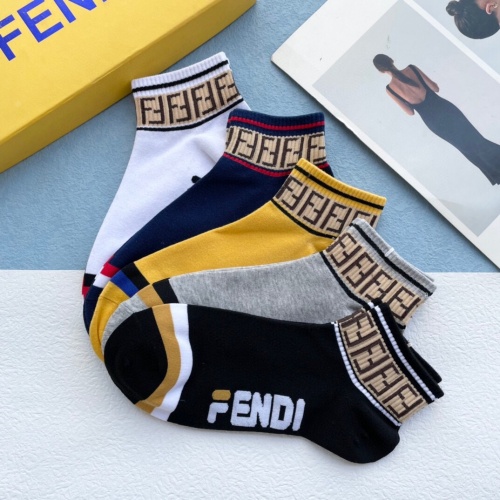 Replica Fendi Socks #937956 $27.00 USD for Wholesale