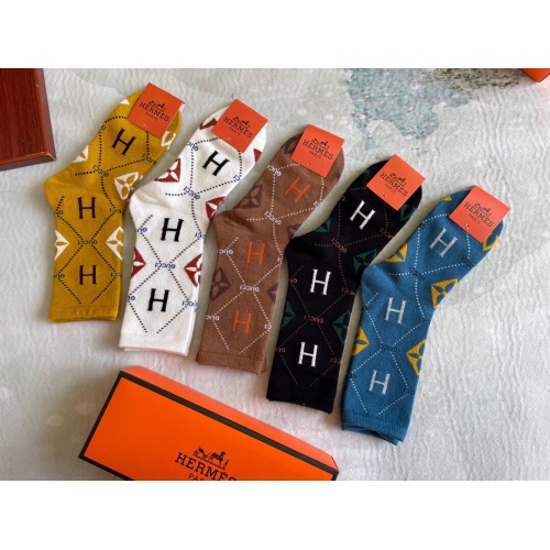 Replica Hermes Socks #937979 $29.00 USD for Wholesale