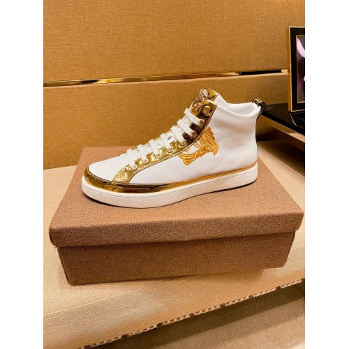 Replica Versace High Tops Shoes For Men #938668 $80.00 USD for Wholesale