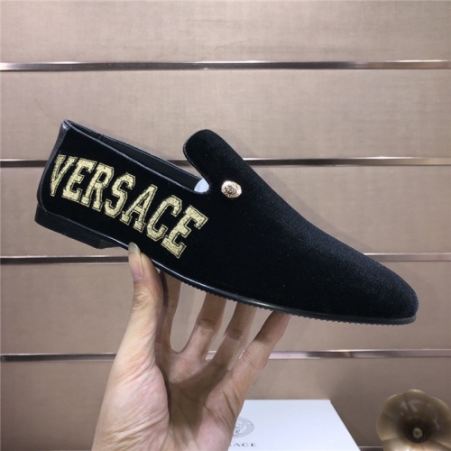 Replica Versace Leather Shoes For Men #938693 $96.00 USD for Wholesale