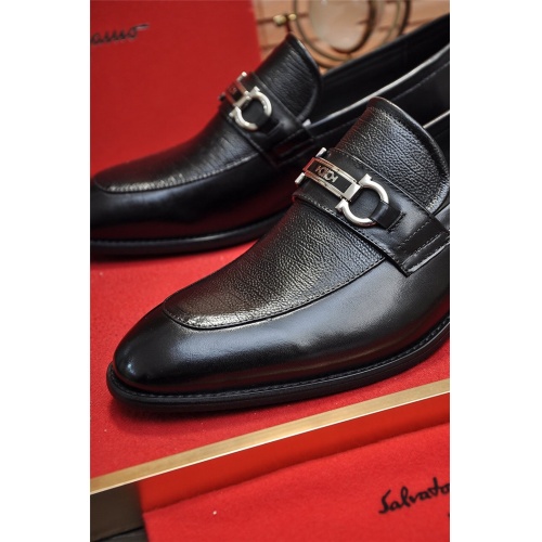 Replica Salvatore Ferragamo Leather Shoes For Men #938720 $92.00 USD for Wholesale