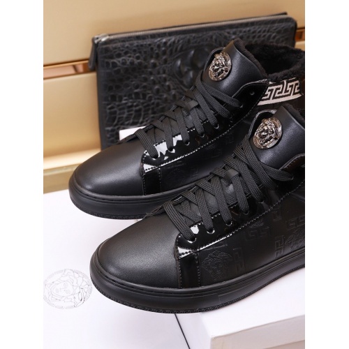 Replica Versace High Tops Shoes For Men #938745 $82.00 USD for Wholesale