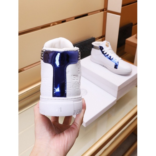 Replica Versace High Tops Shoes For Men #938746 $82.00 USD for Wholesale