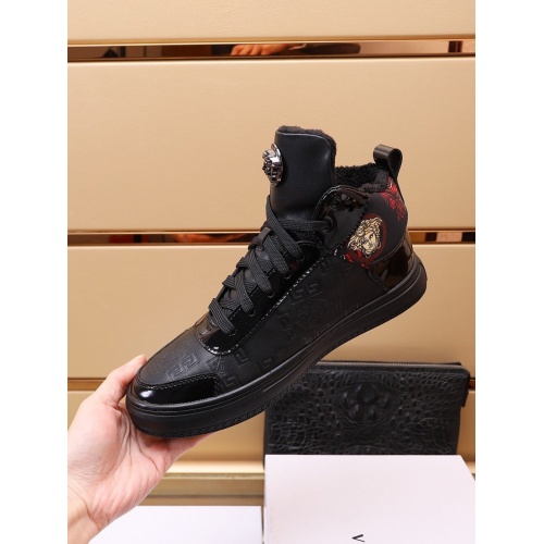 Replica Versace High Tops Shoes For Men #938747 $82.00 USD for Wholesale